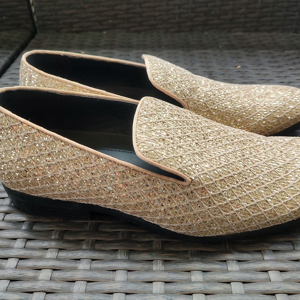 Elegant Gold Loafers for Men